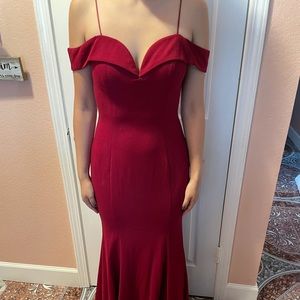 Burgundy formal dress